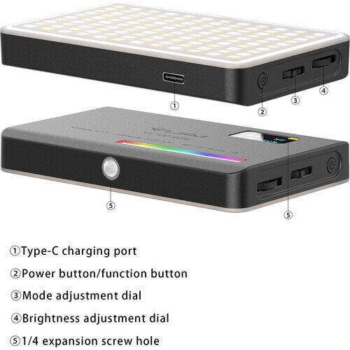 Осветитель VIJIM VL120 RGB Чёрный Осветитель VIJIM VL120 RGB Чёрный