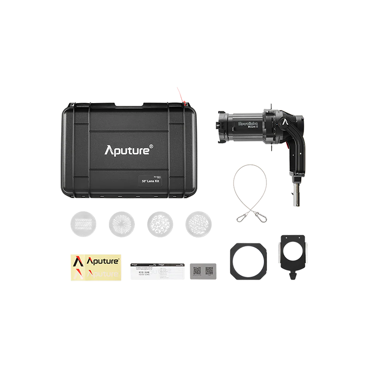 Проекционная насадка Aputure Spotlight Mount II 50º Lens Kit Проекционная насадка Aputure Spotlight Mount II 50º Lens Kit