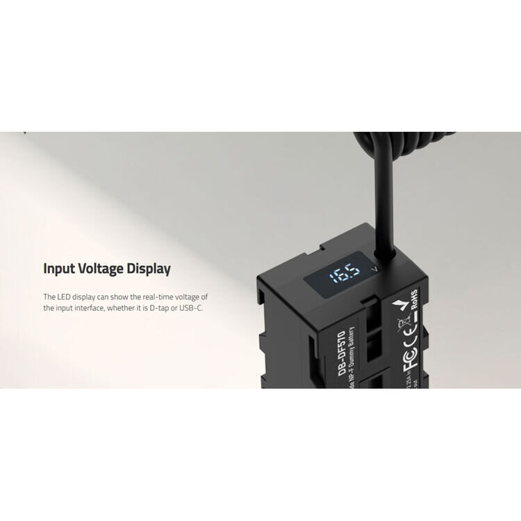 Адаптер питания SWIT DB-DF570 Dual Side NP-F/Type-C - D-Tap Адаптер питания SWIT DB-DF570 Dual Side NP-F/Type-C - D-Tap