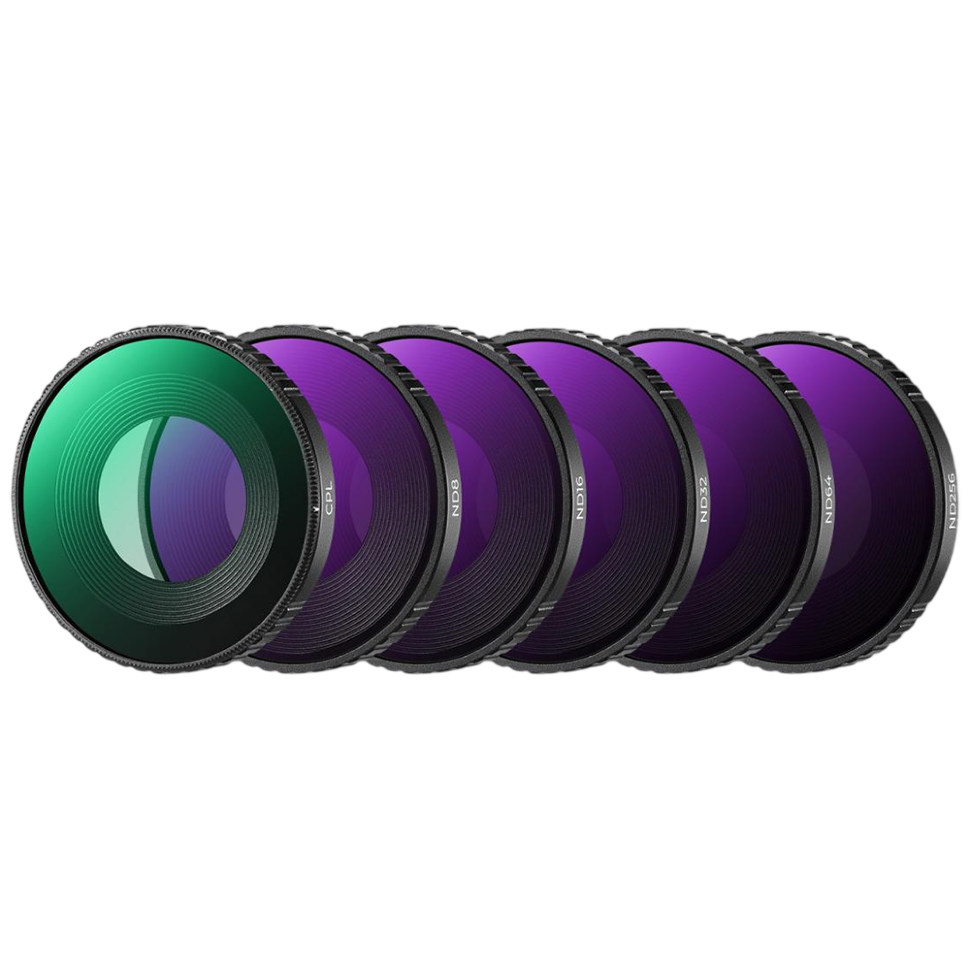 Комплект светофильтров K&F Concept Screw-in Fit CPL + ND для DJI Osmo Action 6 (6шт) Комплект светофильтров K&F Concept Screw-in Fit CPL + ND для DJI Osmo Action 6 (6шт)