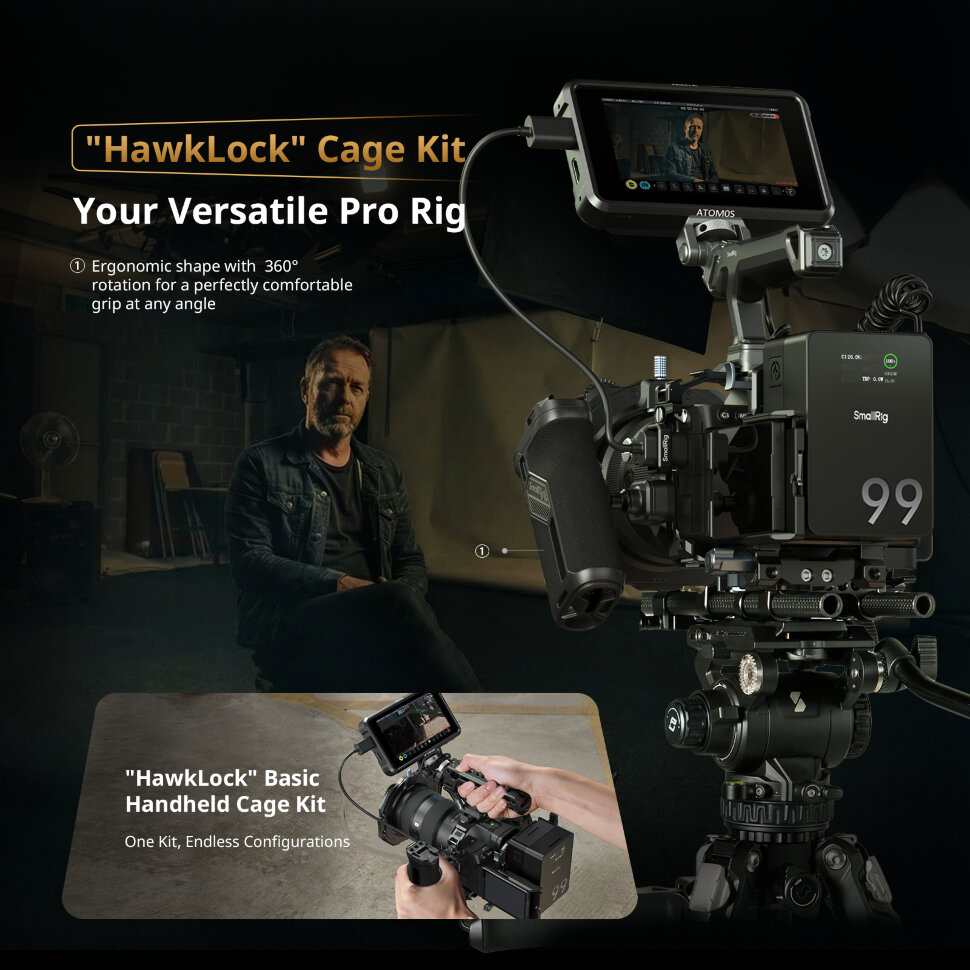 Клетка SmallRig 6027 HawkLock Basic Kit для Sony a7 V/a7R V/a7 IV Клетка SmallRig 6027 HawkLock Basic Kit для Sony a7 V/a7R V/a7 IV