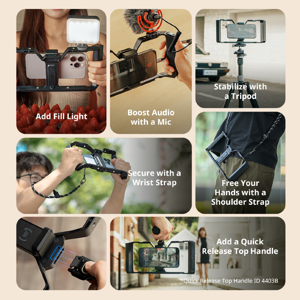 Клетка SmallRig IG-01 IntegraGrip для смартфона Клетка SmallRig IG-01 IntegraGrip для смартфона
