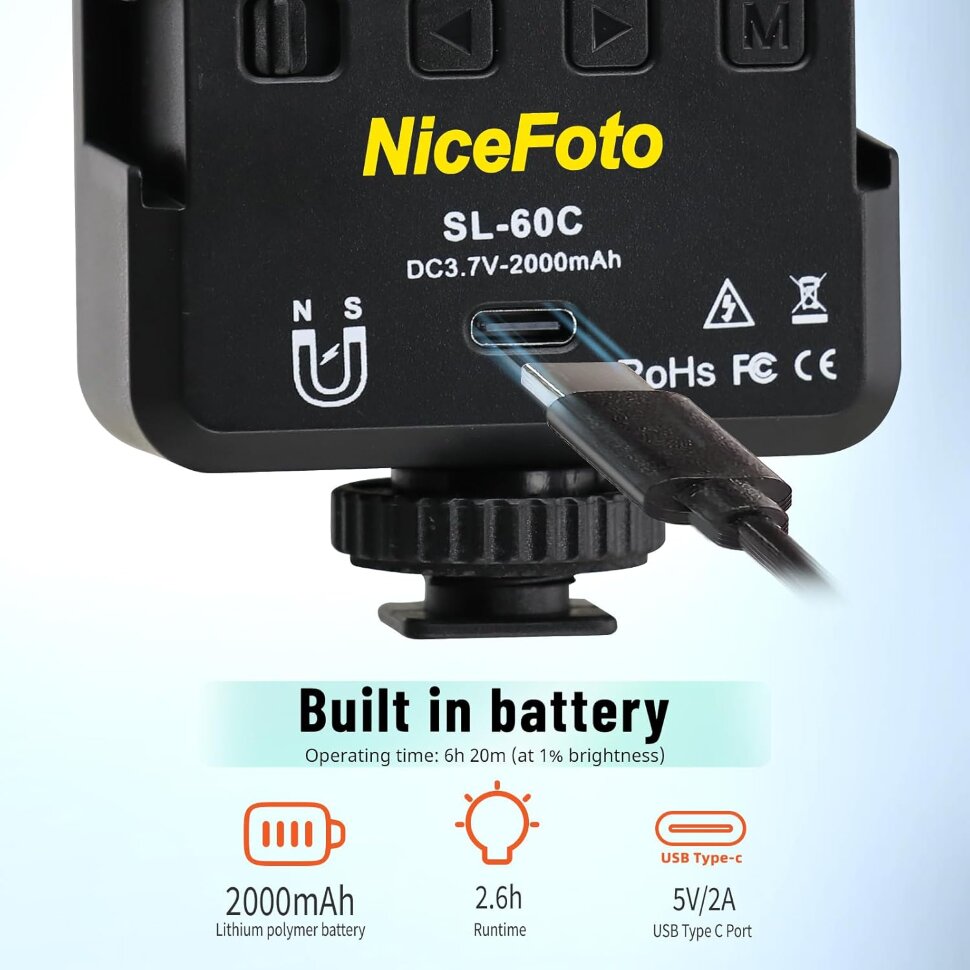 Осветитель NiceFoto SL-60C Осветитель NiceFoto SL-60C