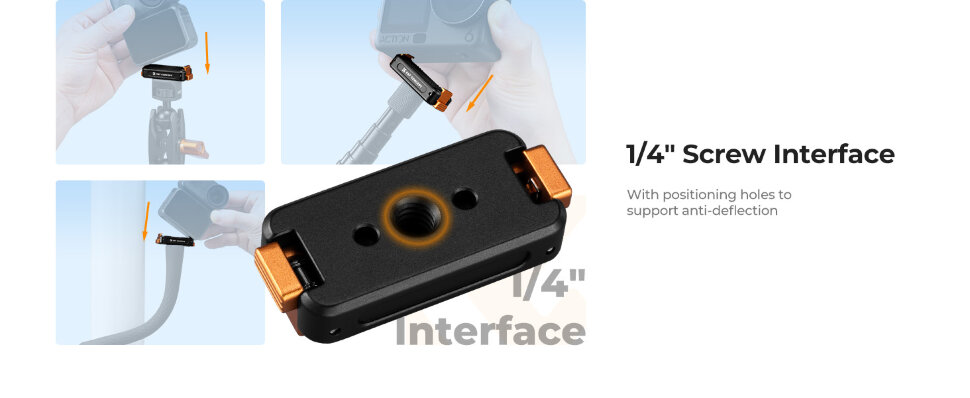 Адаптер K&F Concept Magnetic QR Adapter для DJI Osmo Nano/Osmo Action 6 (No Folding) Адаптер K&F Concept Magnetic QR Adapter для DJI Osmo Nano/Osmo Action 6 (No Folding)