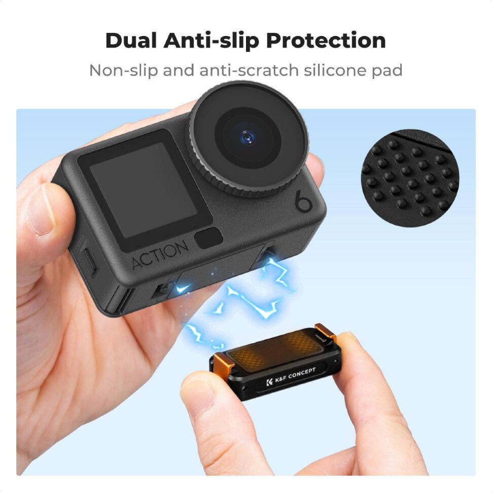 Адаптер K&F Concept Magnetic QR Adapter для DJI Osmo Nano/Osmo Action 6 (No Folding) Адаптер K&F Concept Magnetic QR Adapter для DJI Osmo Nano/Osmo Action 6 (No Folding)