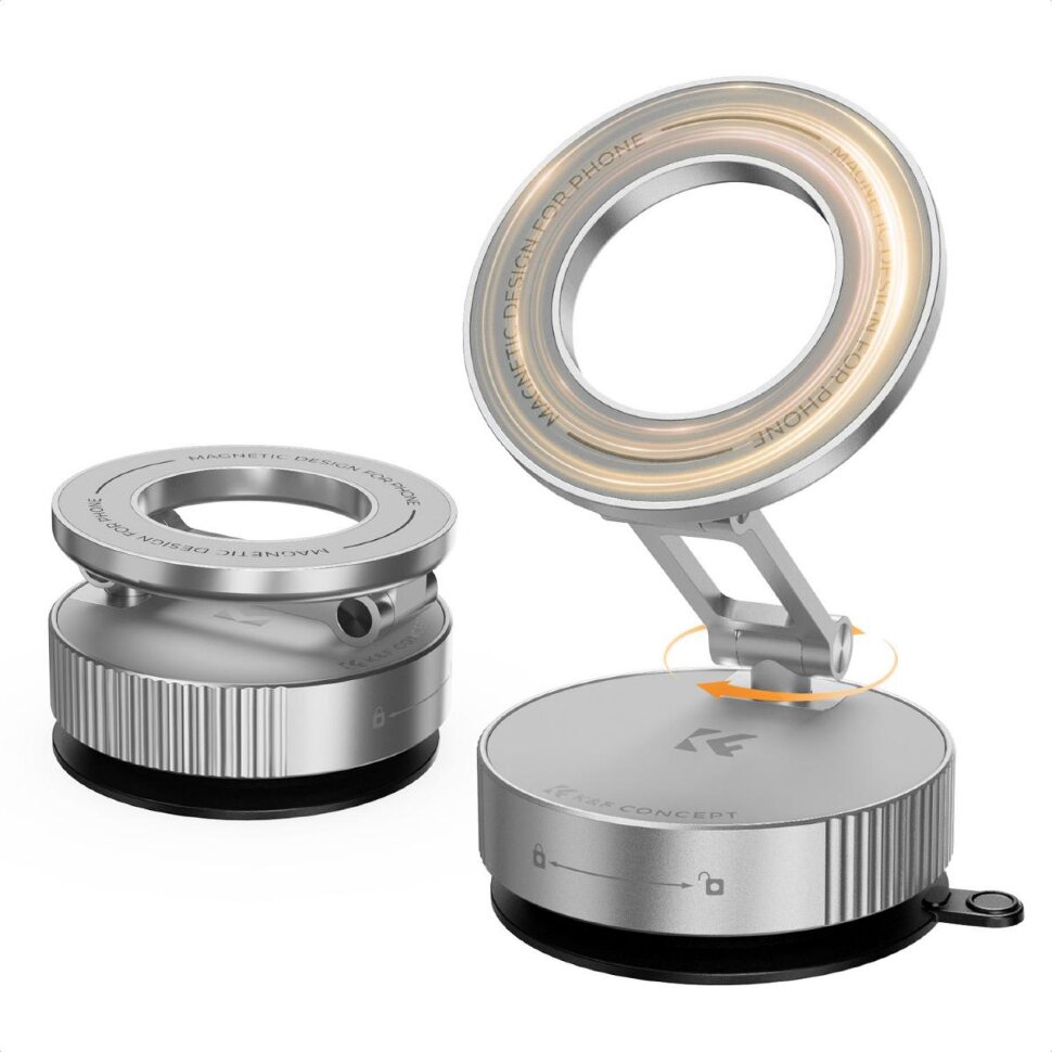 Держатель смартфона K&F Concept MS-52 MagSafe Серебро Держатель смартфона K&F Concept MS-52 MagSafe Серебро