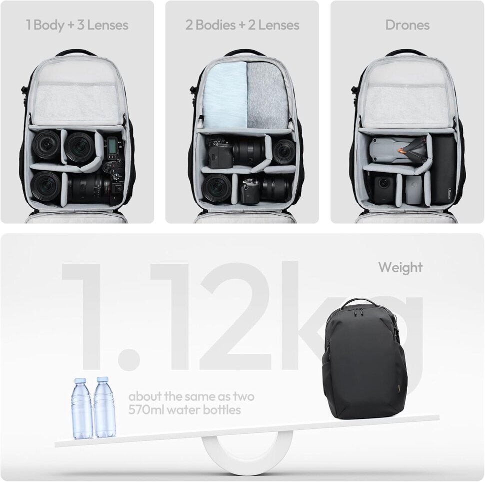 Рюкзак Ulanzi YY038 Urban Travel V2 22L Чёрный Рюкзак Ulanzi YY038 Urban Travel V2 22L Чёрный