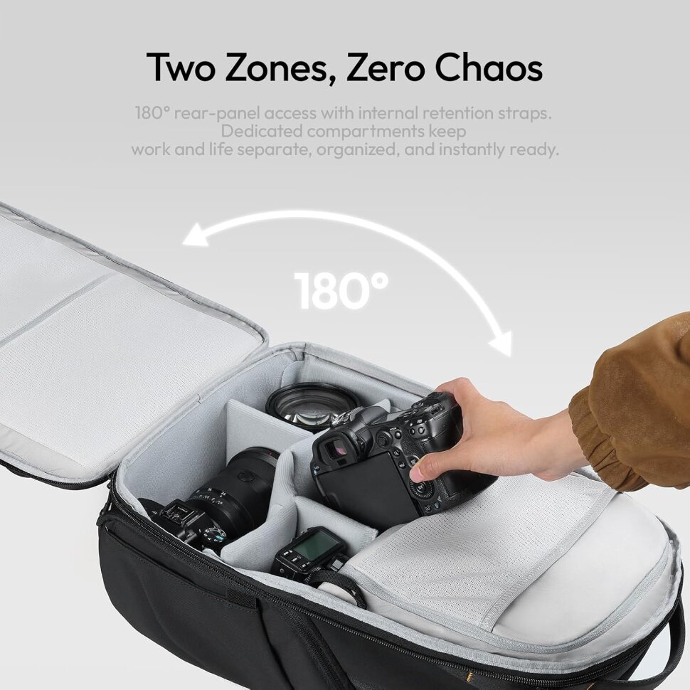 Рюкзак Ulanzi YY038 Urban Travel V2 22L Чёрный Рюкзак Ulanzi YY038 Urban Travel V2 22L Чёрный