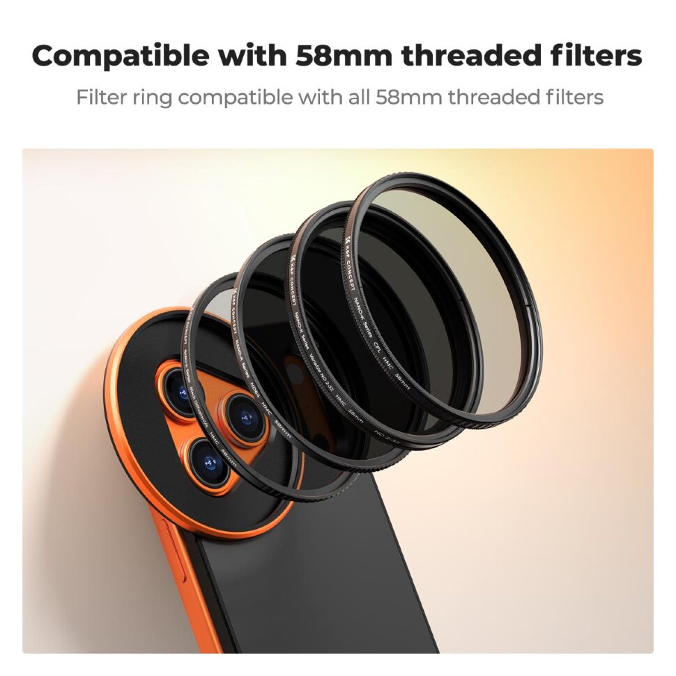 Держатель светофильтра K&F Concept MagSafe для iPhone 17 Pro Держатель светофильтра K&F Concept MagSafe для iPhone 17 Pro