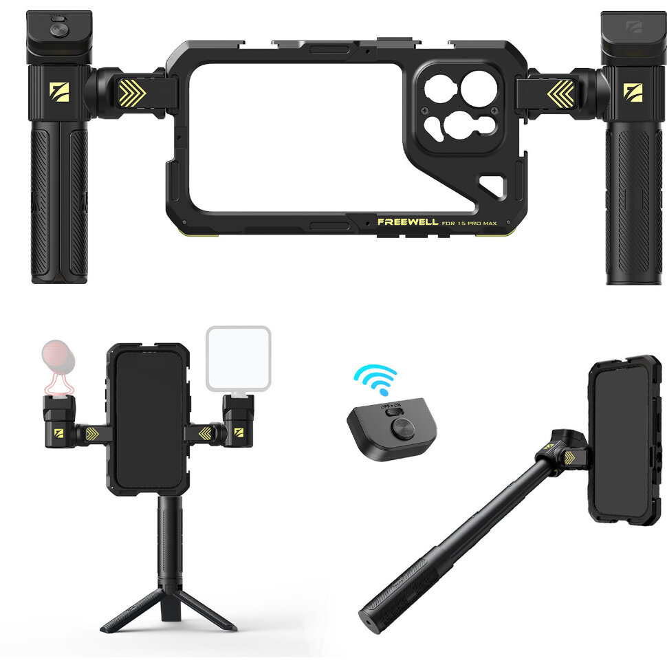 Клетка Freewell Genius Rig Basic для iPhone 17 Pro Max (VND 1-5 stops) Клетка Freewell Genius Rig Basic для iPhone 17 Pro Max (VND 1-5 stops)