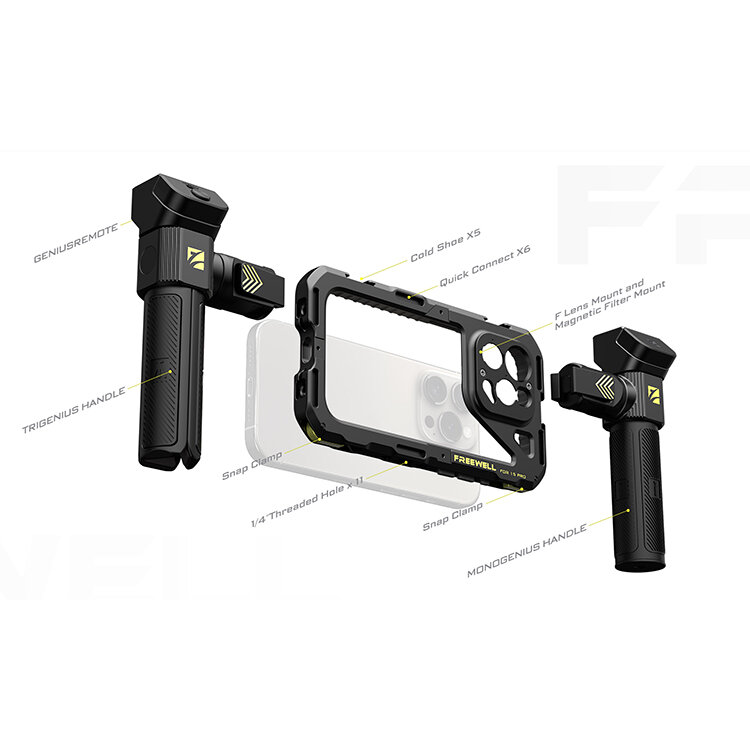 Клетка Freewell Genius Rig Basic для iPhone 17 Pro Max (VND 1-5 stops) Клетка Freewell Genius Rig Basic для iPhone 17 Pro Max (VND 1-5 stops)