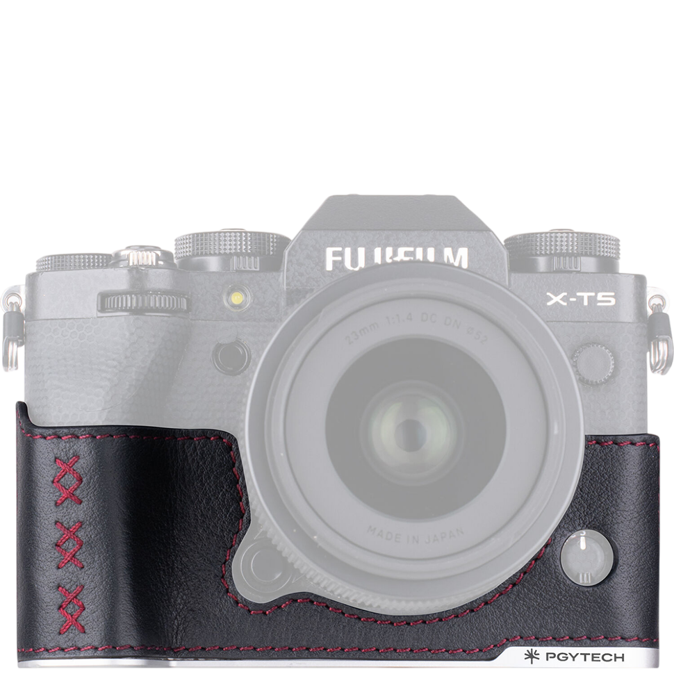 Чехол PGYTECH Leather Camera Case для Fujifilm X-T5 Чёрный Чехол PGYTECH Leather Camera Case для Fujifilm X-T5 Чёрный