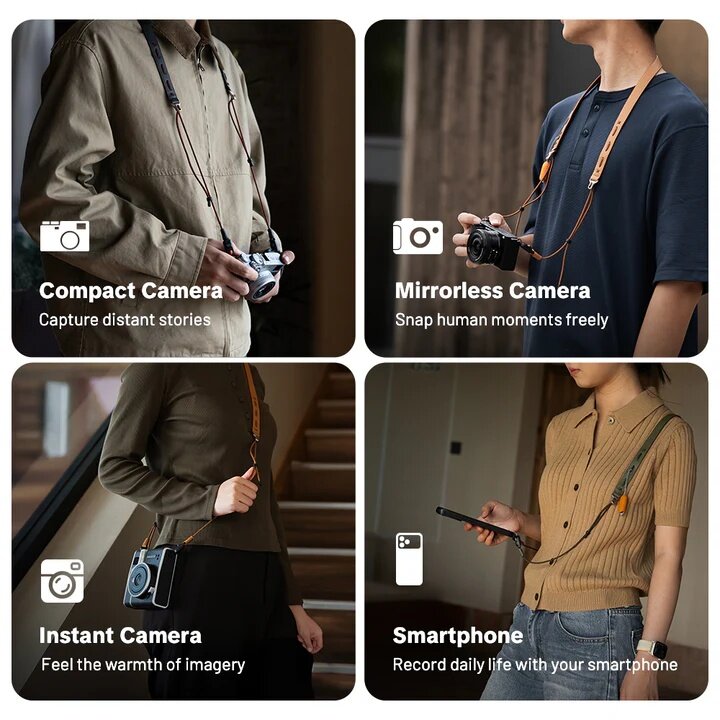Шейный ремень PGYTECH Camera Strap Slim Vintage Зелёный Шейный ремень PGYTECH Camera Strap Slim Vintage Зелёный