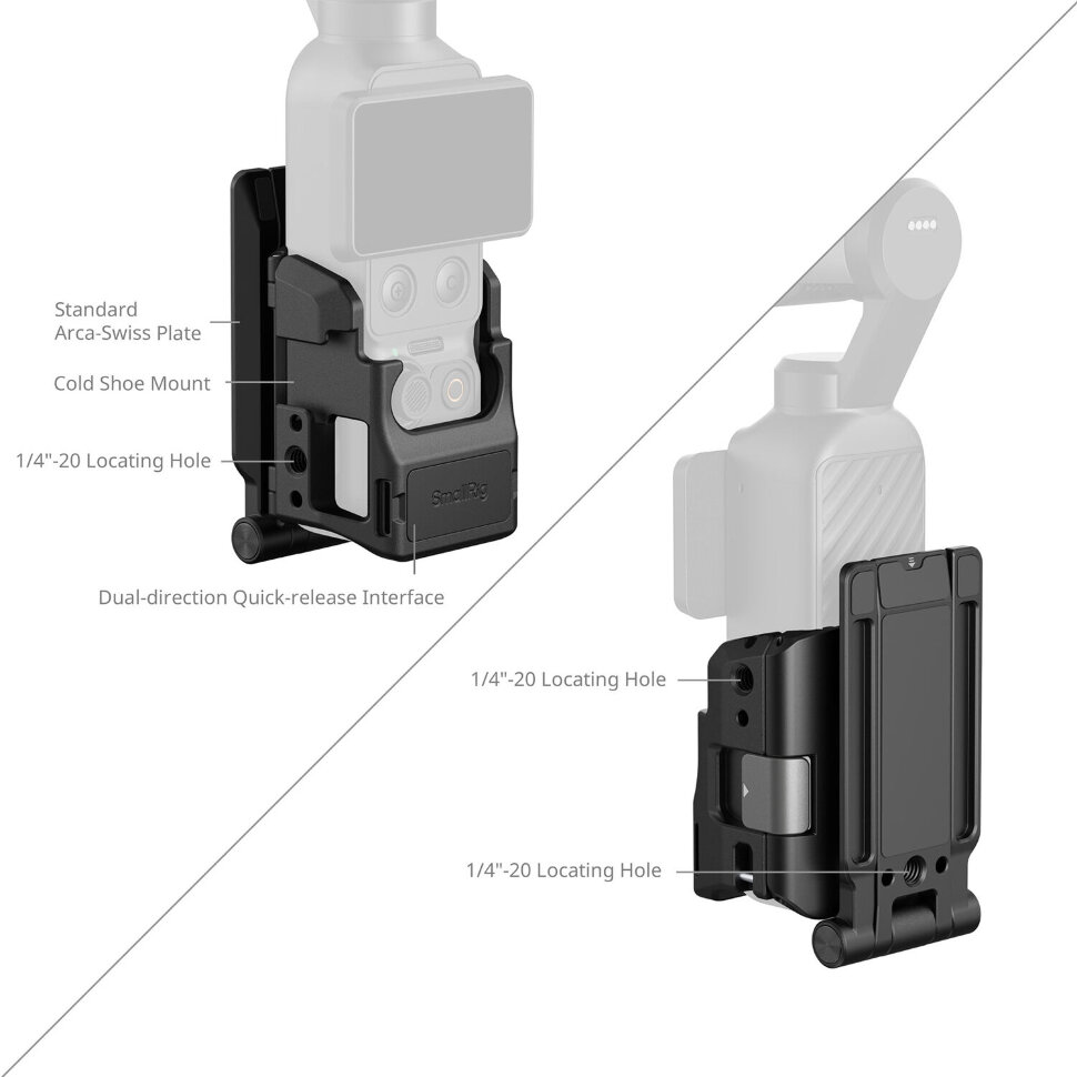 Клетка SmallRig 6003 Magnetic Mount для DJI Osmo Pocket 3/4 Клетка SmallRig 6003 Magnetic Mount для DJI Osmo Pocket 3/4