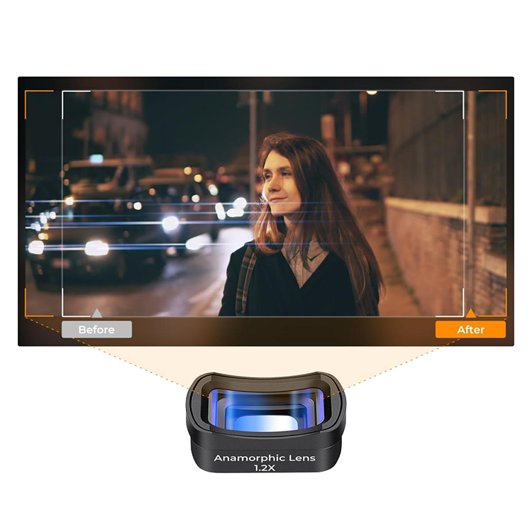Комплект объективов K&F Concept Wide-Angle + 1.2X Anamorphic для DJI Osmo Pocket 3 / 4 Комплект объективов K&F Concept Wide-Angle + 1.2X Anamorphic для DJI Osmo Pocket 3 / 4