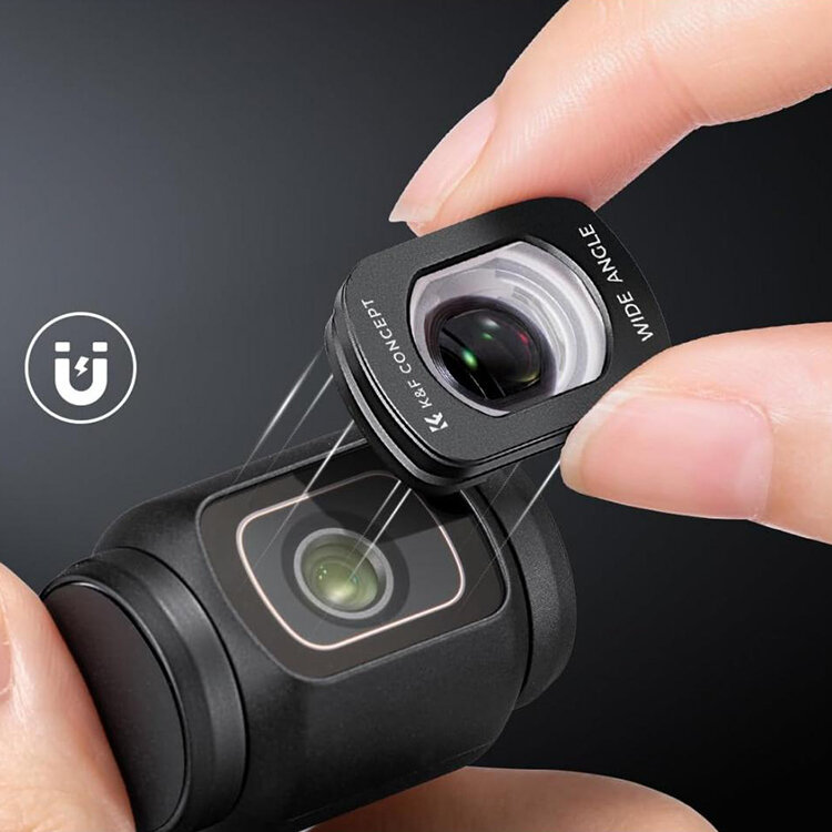 Комплект объективов K&F Concept Wide-Angle + 1.2X Anamorphic для DJI Osmo Pocket 3 / 4 Комплект объективов K&F Concept Wide-Angle + 1.2X Anamorphic для DJI Osmo Pocket 3 / 4