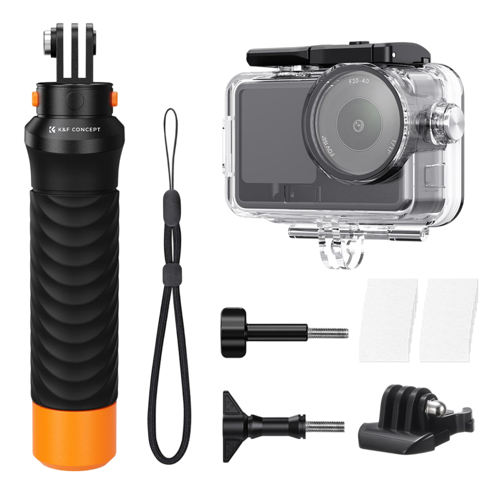 Аквабокс K&F Concept Waterproof Case Floating Handle Kit для DJI Osmo Action 6