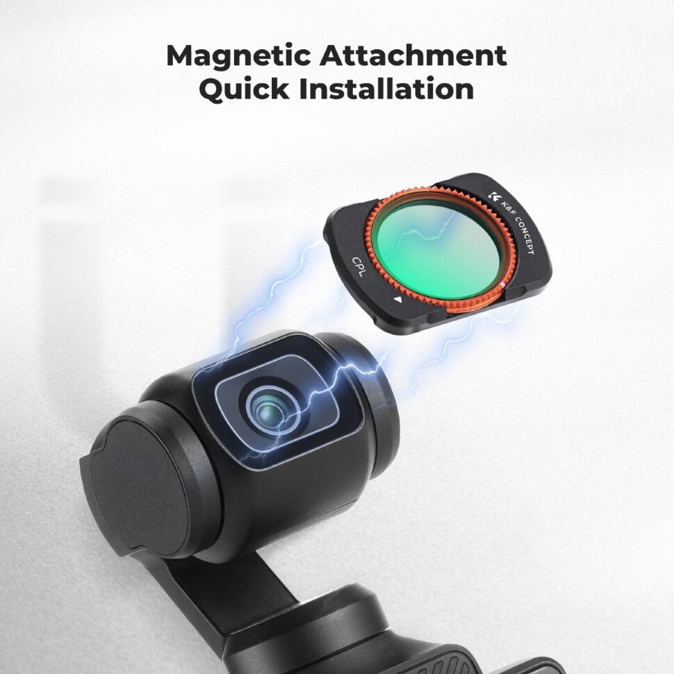 Комплект светофильтров K&F Concept K CPL+ND для DJI Osmo Pocket 3/4 (4шт) Комплект светофильтров K&F Concept K CPL+ND для DJI Osmo Pocket 3/4 (4шт)