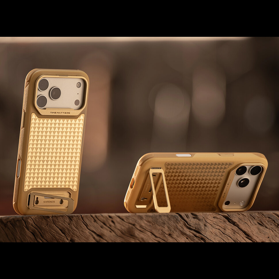 Чехол Tilta Khronos Lite x On the Roam для iPhone 17 Pro Max Золото Чехол Tilta Khronos Lite x On the Roam для iPhone 17 Pro Max Золото