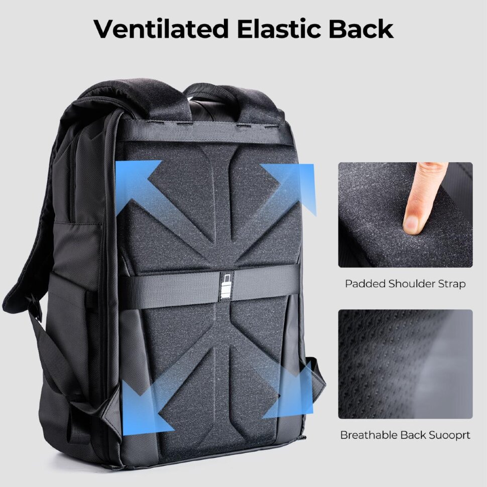 Рюкзак K&F Concept Urban Wander 20L Чёрный Рюкзак K&F Concept Urban Wander 20L Чёрный