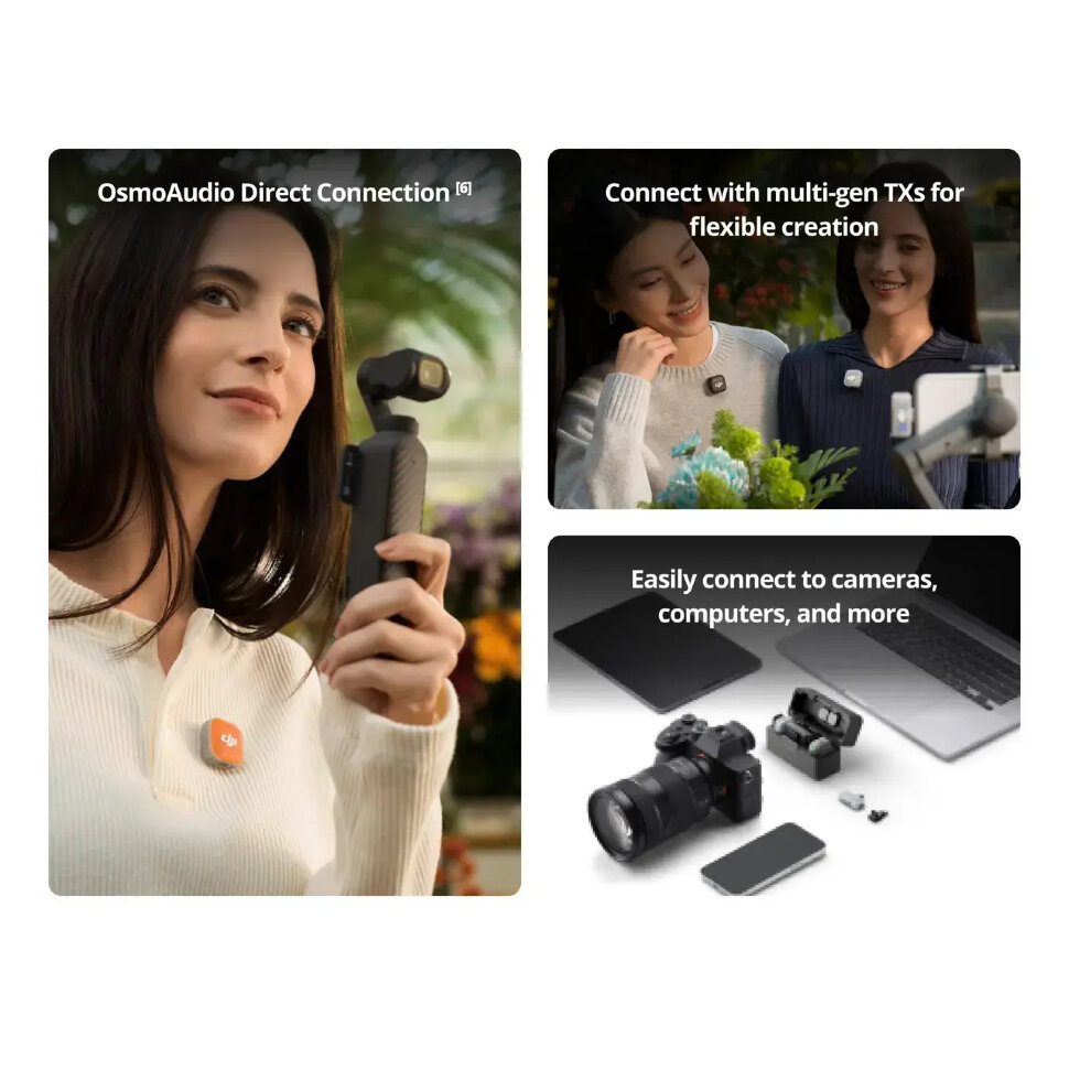 Радиосистема DJI Mic Mini 2 (RX + 2TX) Радиосистема DJI Mic Mini 2 (RX + 2TX)