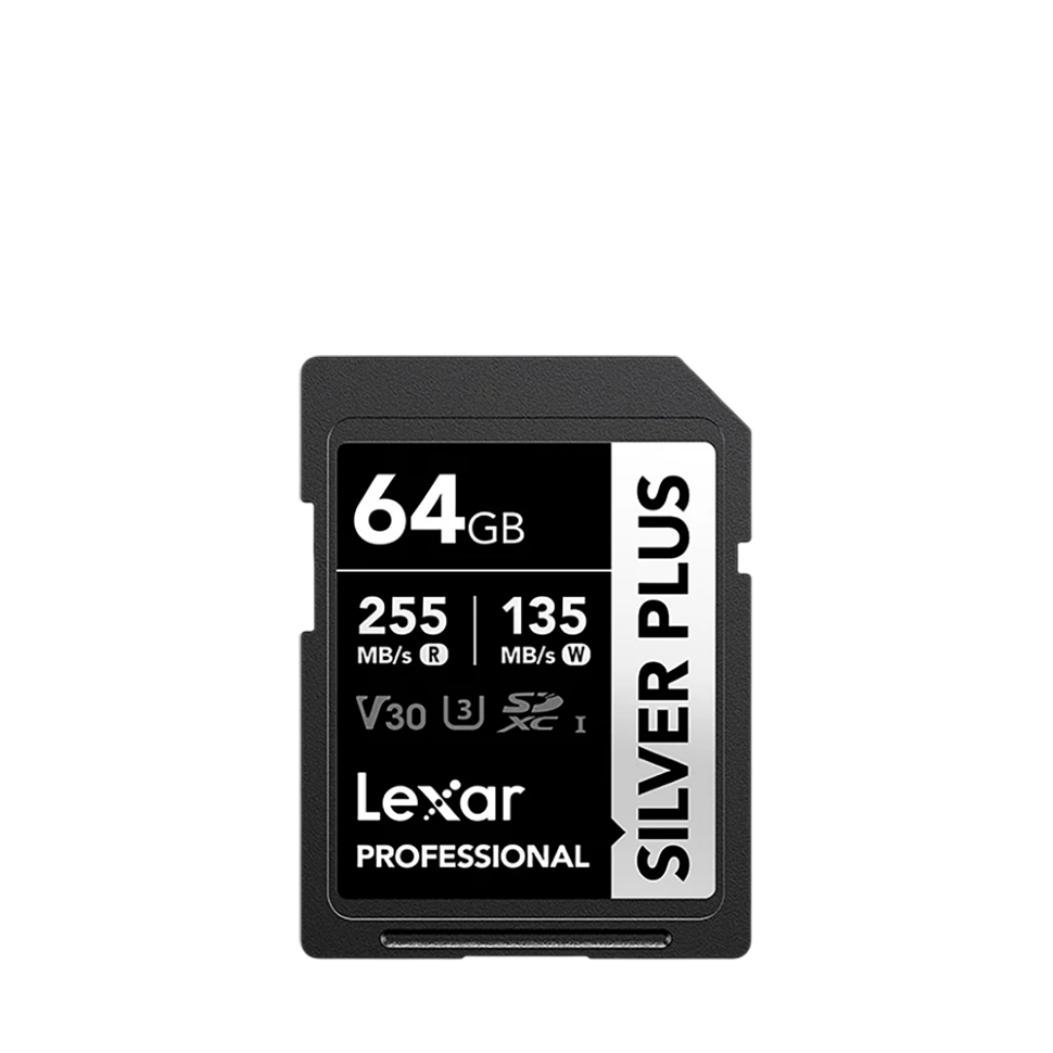 Карта памяти Lexar Professional Silver Plus SDXC 64 ГБ Карта памяти Lexar Professional Silver Plus SDXC 64 ГБ