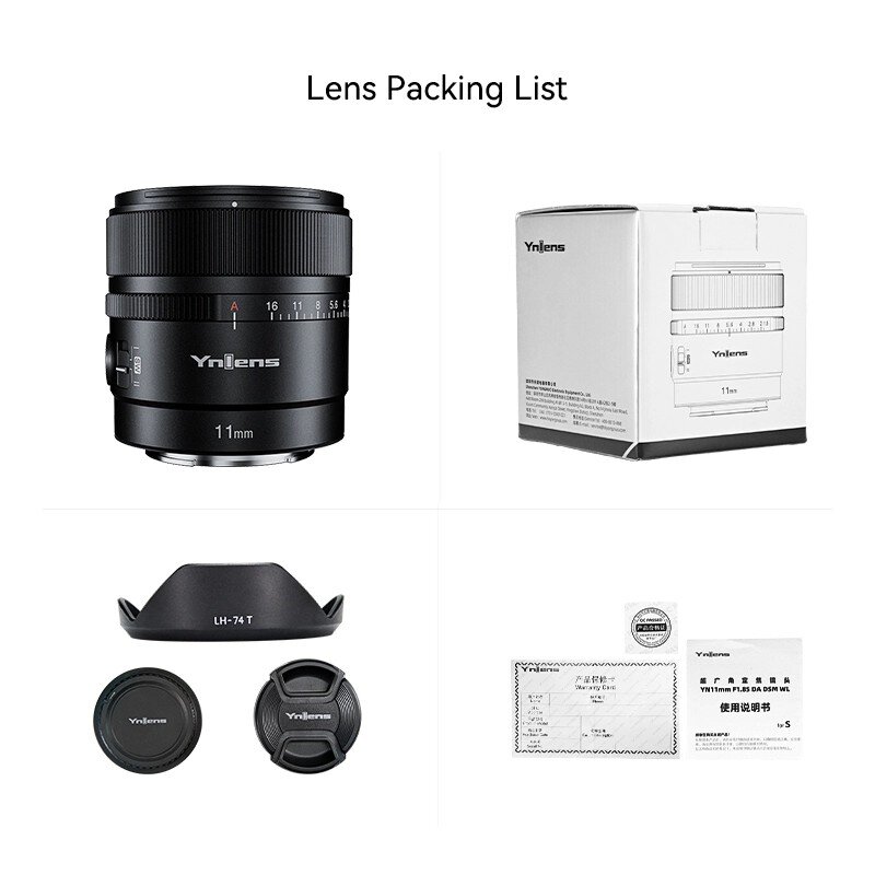 Объектив YongNuo Ynlens YN11mm F1.8Z DA DSM WL Z-mount Объектив YongNuo Ynlens YN11mm F1.8Z DA DSM WL Z-mount