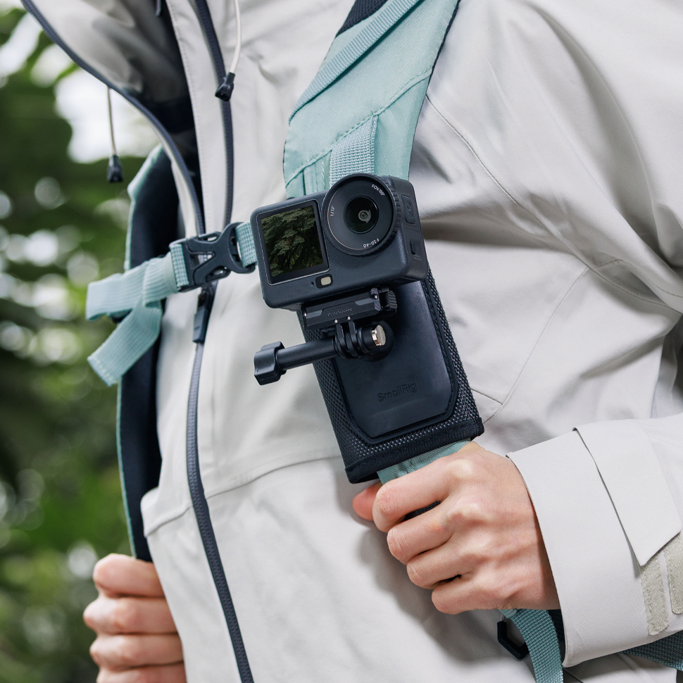 Крепление на лямку рюкзака SmallRig 5721 Hook and Loop Backpack Strap Mount для экшн-камеры Крепление на лямку рюкзака SmallRig 5721 Hook and Loop Backpack Strap Mount для экшн-камеры