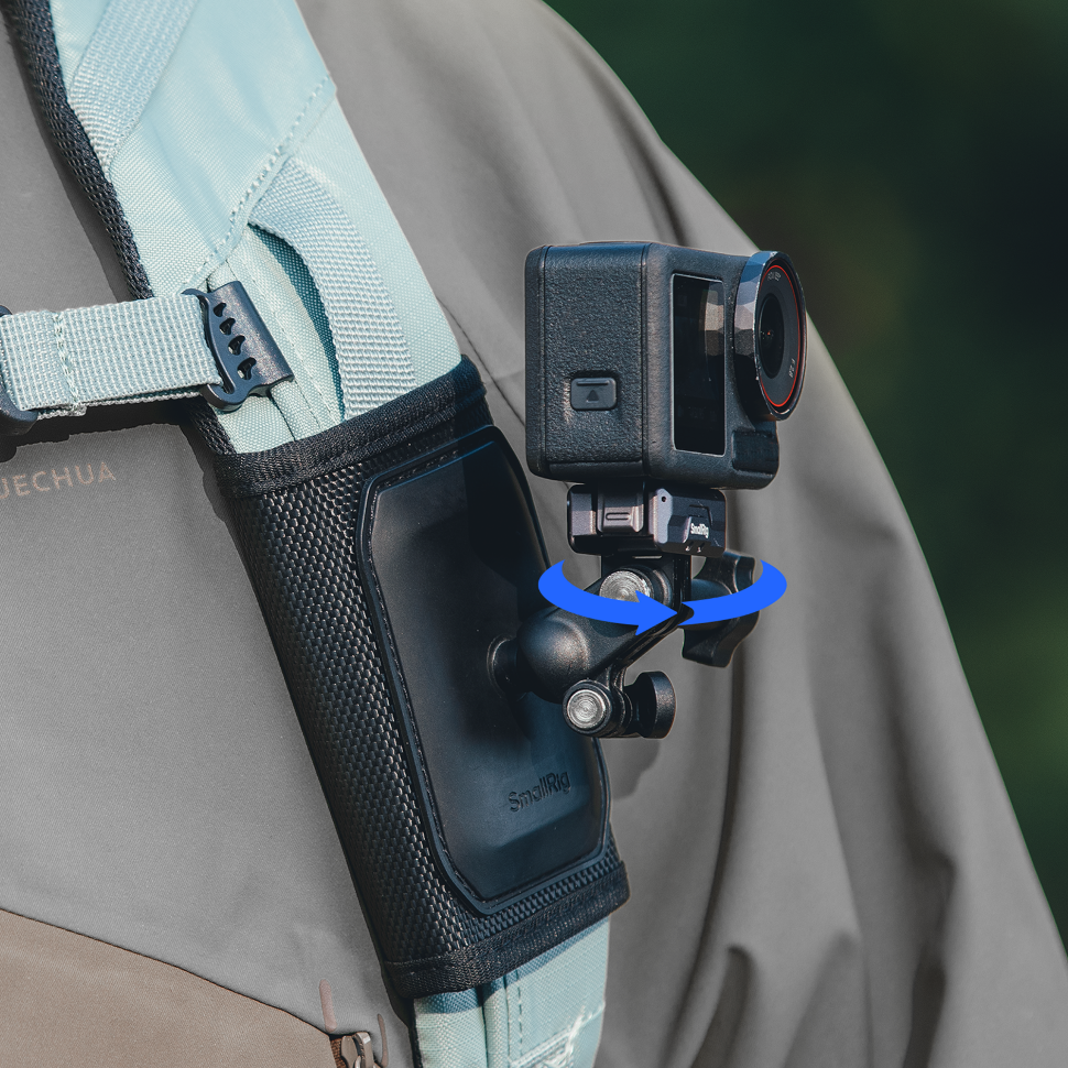 Крепление на лямку рюкзака SmallRig 5721 Hook and Loop Backpack Strap Mount для экшн-камеры Крепление на лямку рюкзака SmallRig 5721 Hook and Loop Backpack Strap Mount для экшн-камеры