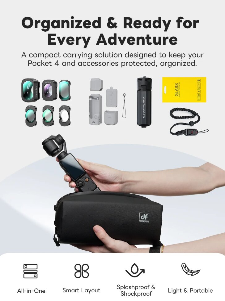 Набор аксессуаров DigitalFoto Creator Kit Combo 1 для DJI Osmo Pocket 3/4 Набор аксессуаров DigitalFoto Creator Kit Combo 1 для DJI Osmo Pocket 3/4