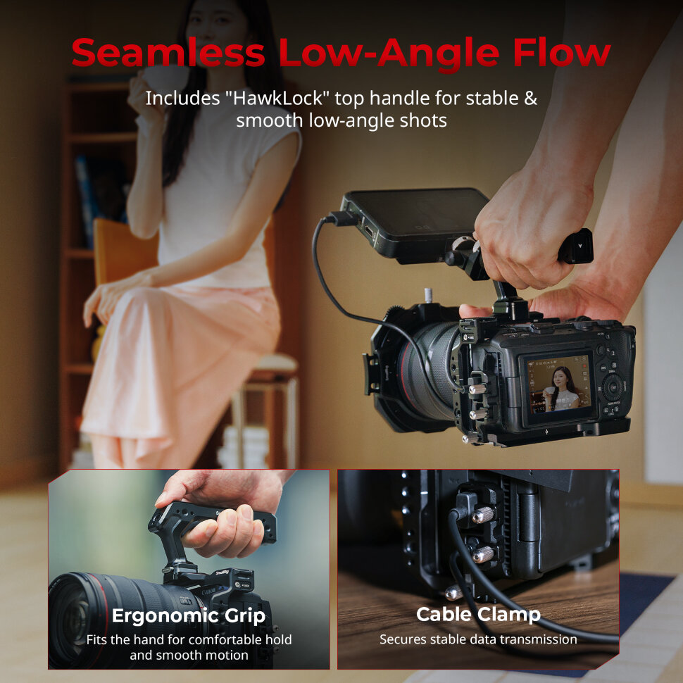 Клетка SmallRig 6372 HawkLock QR для Canon EOS R6 V Клетка SmallRig 6372 HawkLock QR для Canon EOS R6 V