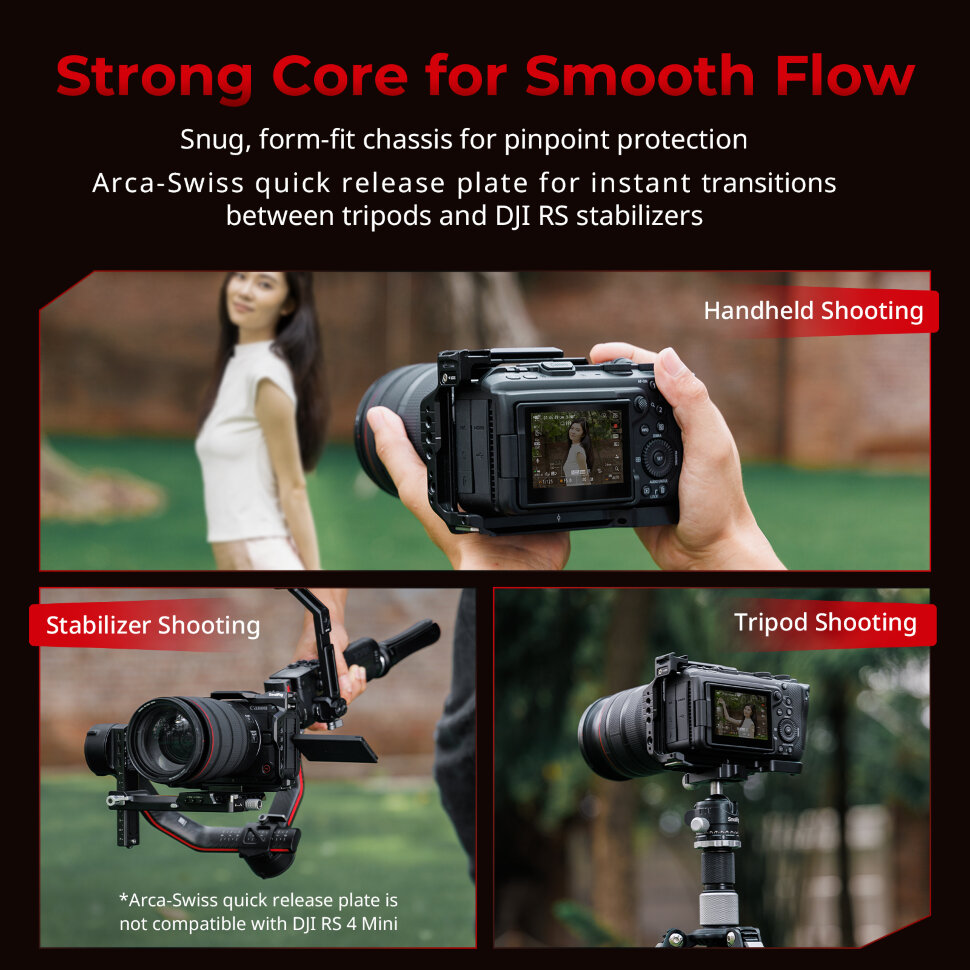Клетка SmallRig 6372 HawkLock QR для Canon EOS R6 V Клетка SmallRig 6372 HawkLock QR для Canon EOS R6 V