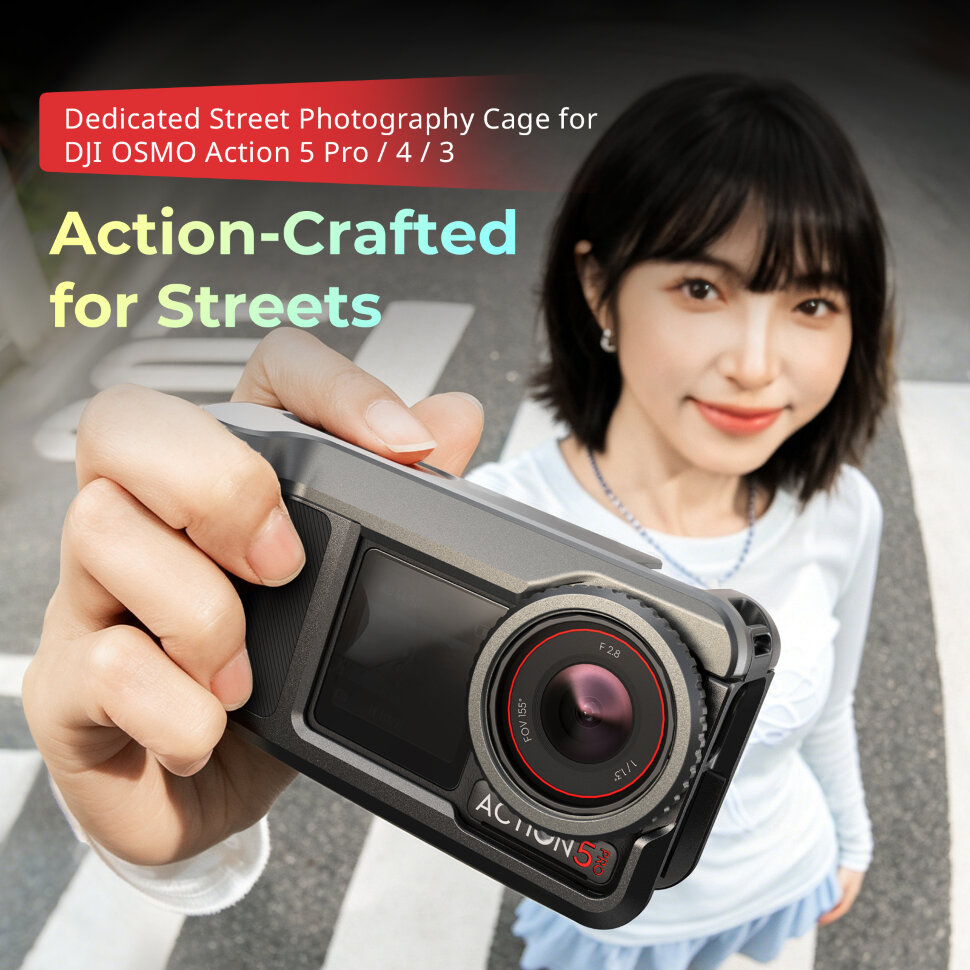 Клетка SmallRig 6371 Dedicated Street Photography для DJI Osmo Action 3/4/5 Pro Клетка SmallRig 6371 Dedicated Street Photography для DJI Osmo Action 3/4/5 Pro