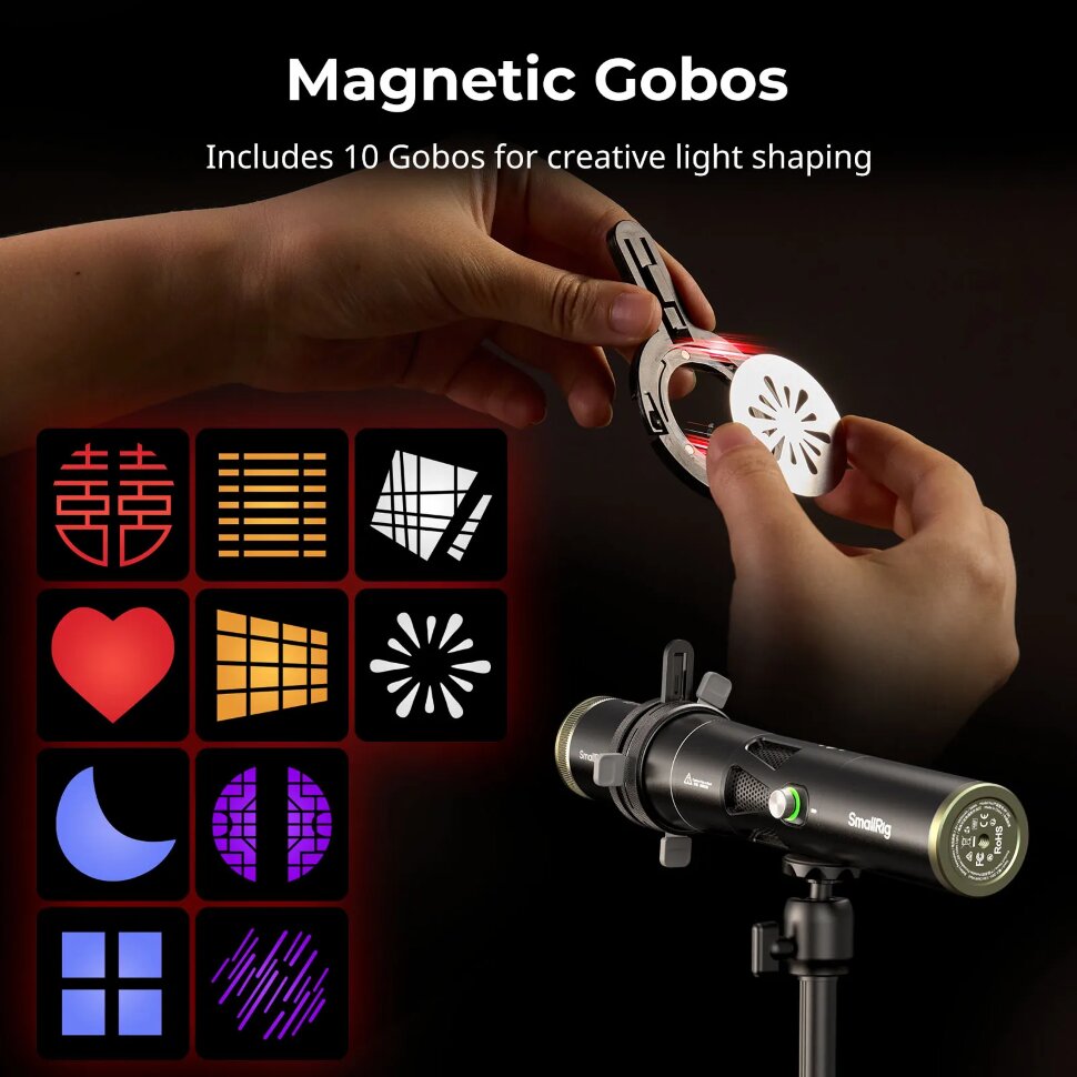 Проекционная насадка SmallRig SP Air Spotlight для RF 20C/10C Проекционная насадка SmallRig SP Air Spotlight для RF 20C/10C
