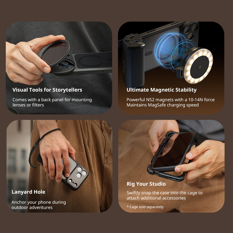 Чехол SmallRig FilMov Photography Grip Kit для iPhone 17 Pro Max Чехол SmallRig FilMov Photography Grip Kit для iPhone 17 Pro Max