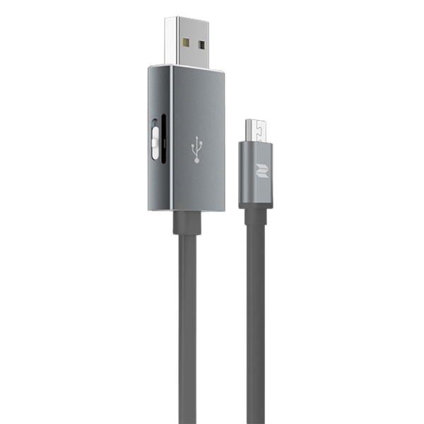 Кабель с карт-ридером Rock Space Micro USB OTG Графитовый Кабель с карт-ридером Rock Space Micro USB OTG Графитовый