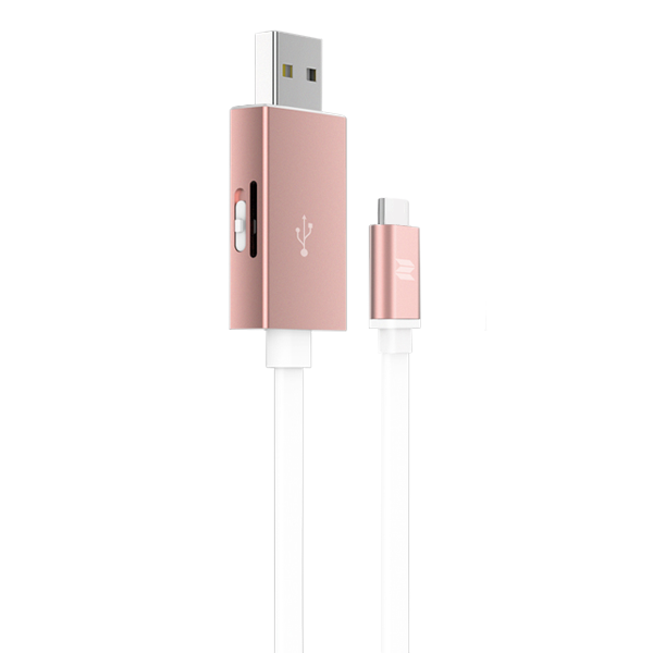 Кабель с карт-ридером Rock Space Type-C OTG Розовое золото Кабель с карт-ридером Rock Space Type-C OTG Розовое золото