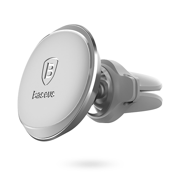 Автодержатель магнитный Baseus Magnetic Air Vent Car Mount Holder with cable clip Серебро Автодержатель магнитный Baseus Magnetic Air Vent Car Mount Holder with cable clip Серебро
