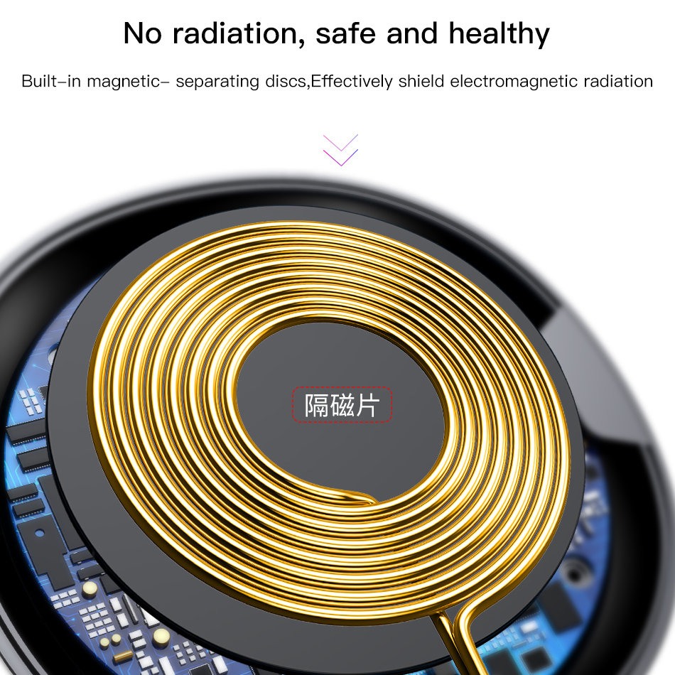 Беспроводная зарядка Baseus UFO Белая Беспроводная зарядка Baseus UFO Белая