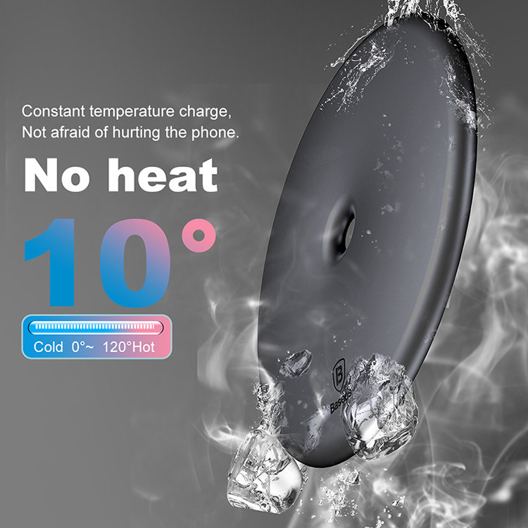 Быстрая беспроводная зарядка Baseus Donut Wireless Charger 15W Черная Быстрая беспроводная зарядка Baseus Donut Wireless Charger 15W Черная