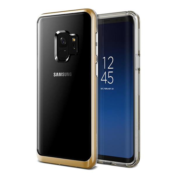 Чехол VRS Design Crystal Bumper для Galaxy S9 Gold