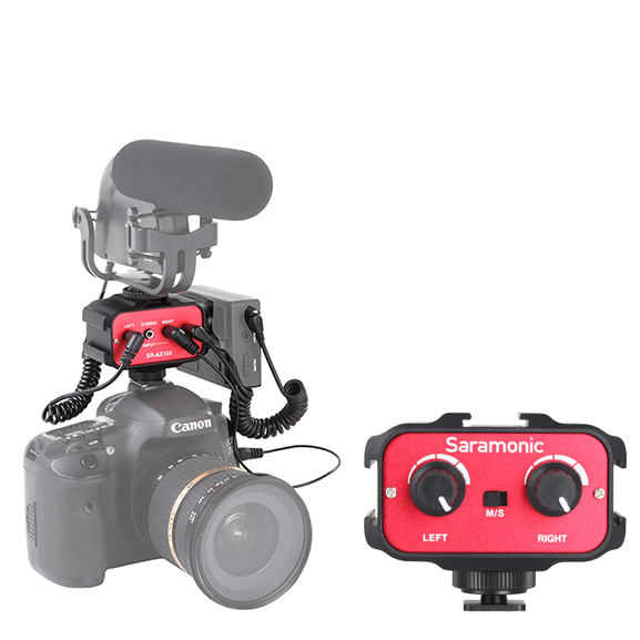 Двухканальный аудиоадаптер Saramonic SR-AX100 Двухканальный аудиоадаптер Saramonic SR-AX100