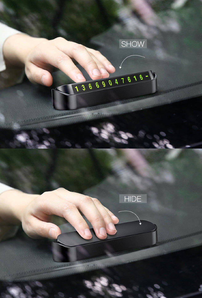 Автовизитка Baseus Tock Белая Автовизитка Baseus Tock Белая