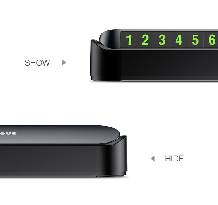 Автовизитка Baseus Tock Белая Автовизитка Baseus Tock Белая