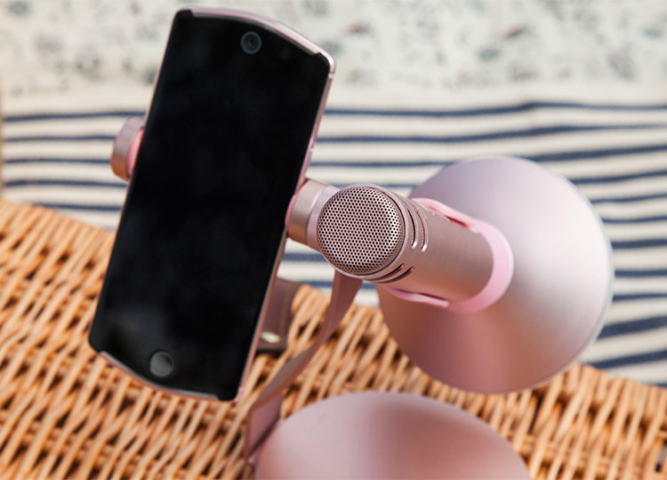 Беспроводной микрофон для караоке Momax K-MIC PRO Золото Беспроводной микрофон для караоке Momax K-MIC PRO Золото