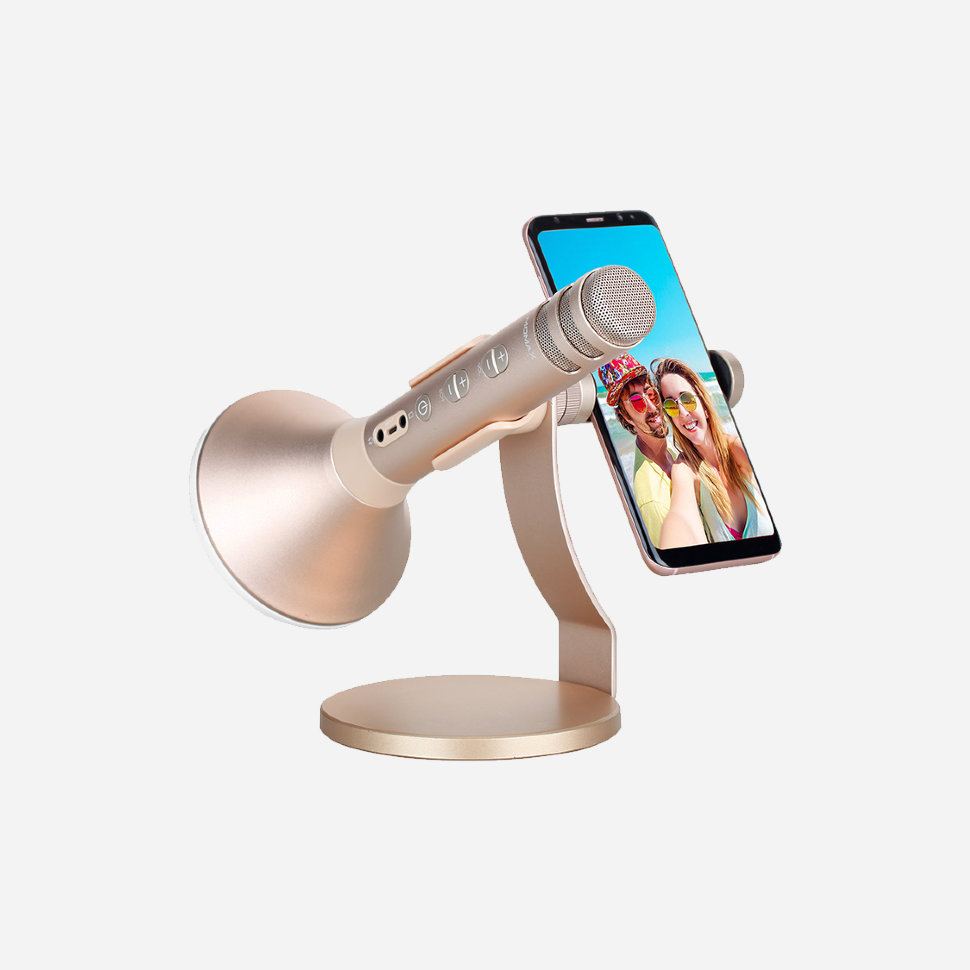 Беспроводной микрофон для караоке Momax K-MIC PRO Золото Беспроводной микрофон для караоке Momax K-MIC PRO Золото