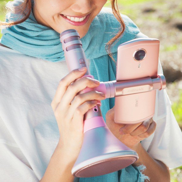 Беспроводной микрофон для караоке Momax K-MIC PRO Золото Беспроводной микрофон для караоке Momax K-MIC PRO Золото