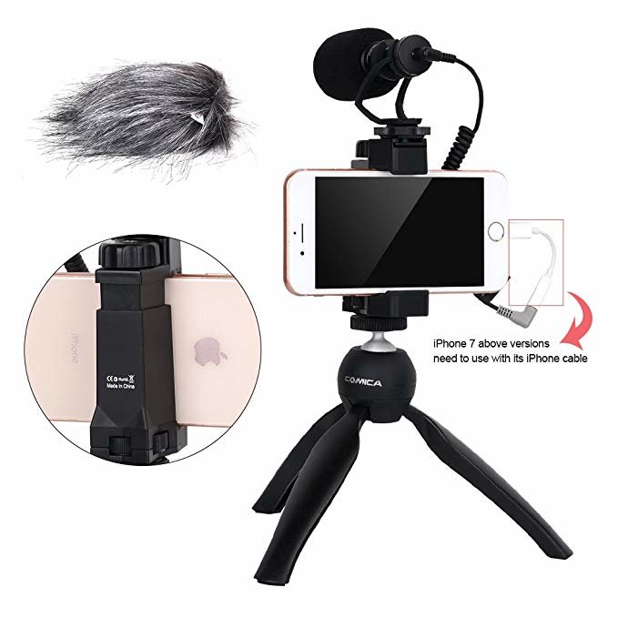 Микрофон CoMica CVM-VM10-K2 с настольной треногой Микрофон CoMica CVM-VM10-K2 с настольной треногой