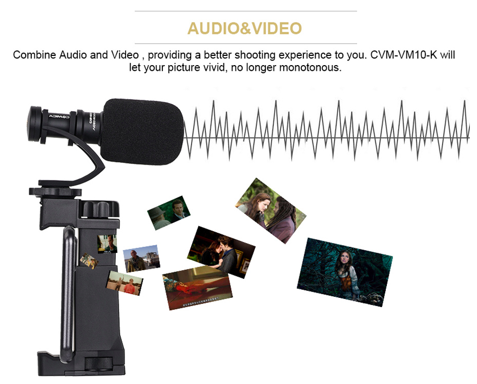 Микрофон CoMica CVM-VM10-K4 с держателем Микрофон CoMica CVM-VM10-K4 с держателем