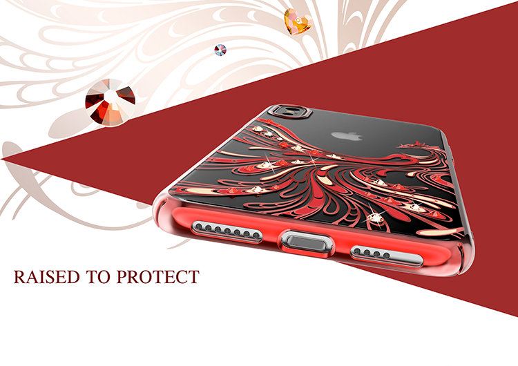 Чехол PQY Flying для iPhone Xs Max Silver Frame Чехол PQY Flying для iPhone Xs Max Silver Frame